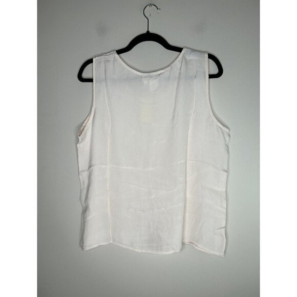 Coldwater Creek Pink Tank Top Shell Round Neck Size Large NWT - Picture 3 of 9